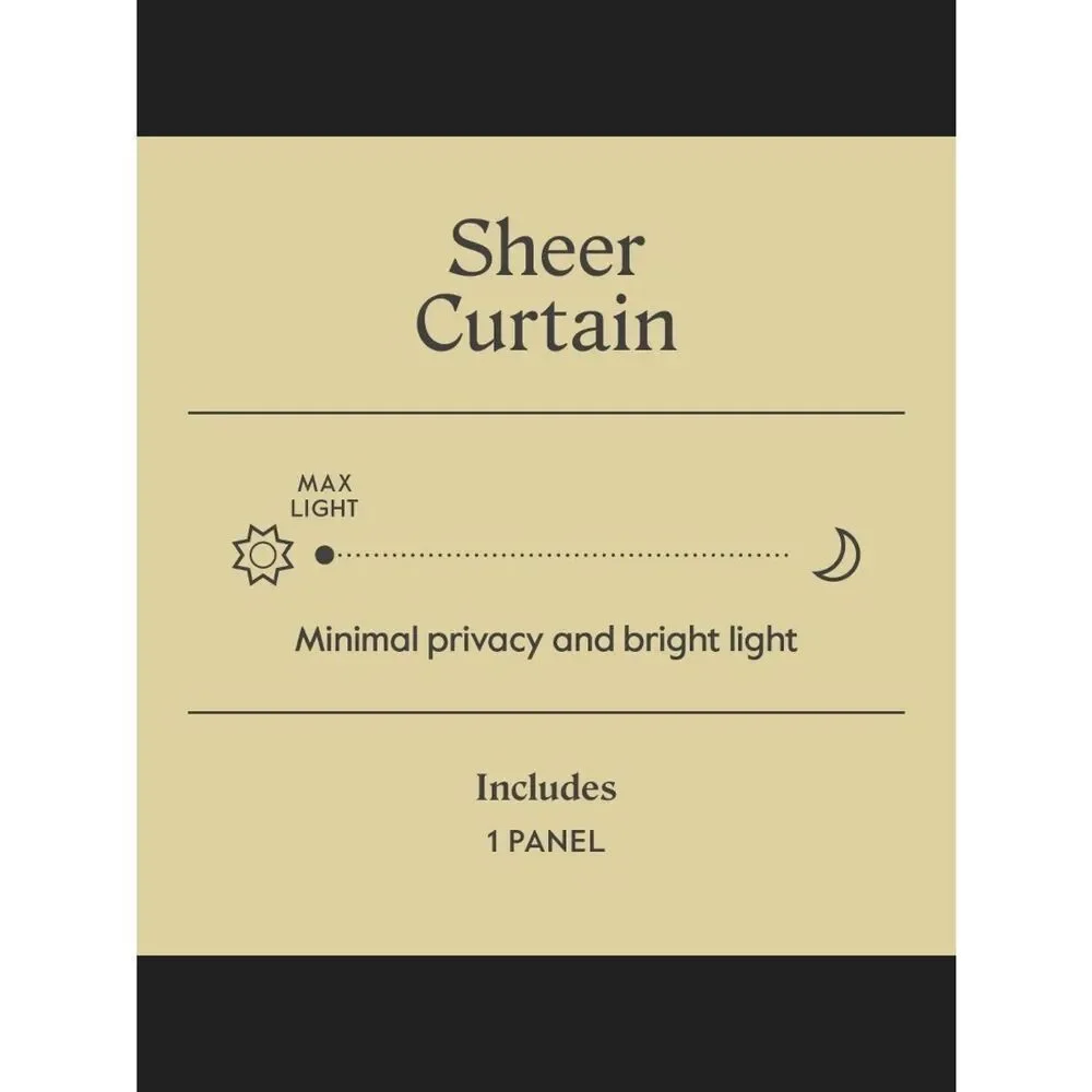 Threshold 1 Panel Light Filtering Long Window Curtain